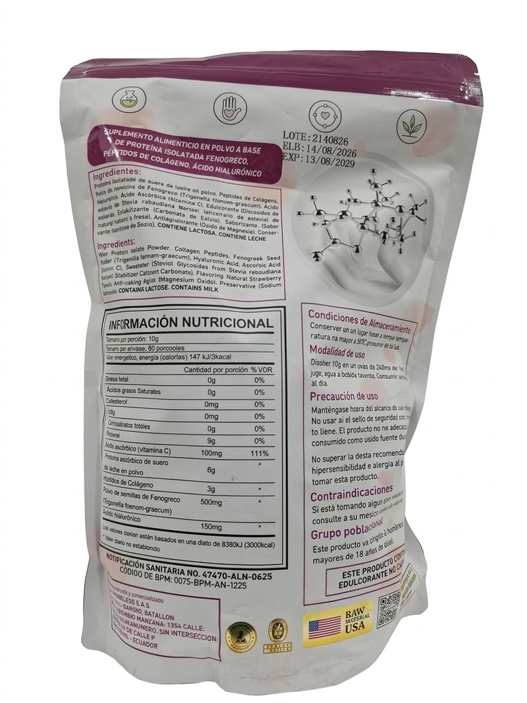COLLAGEN PEPTIDES 800GR MONVERD
