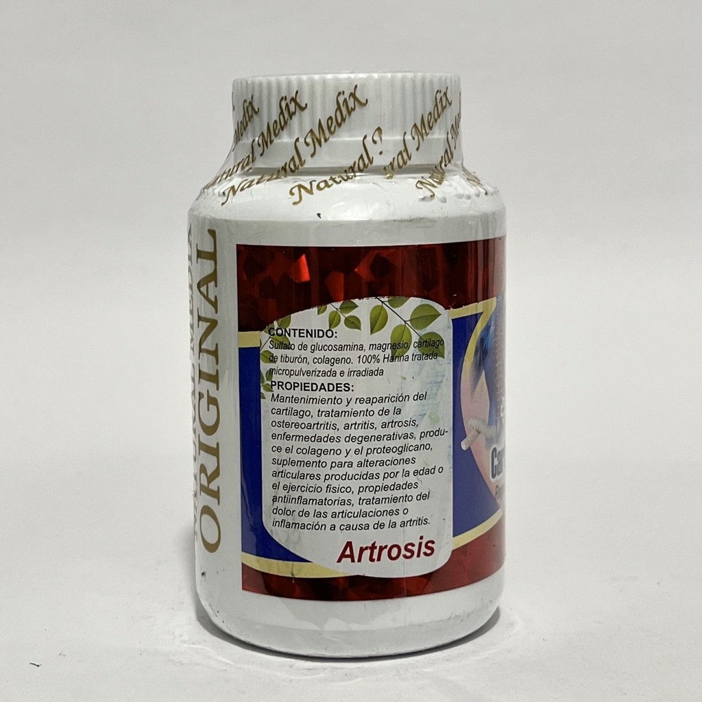 GLUCOSAMINA+COLAGENO HIDROLIZADO Y CARTILAGO DE TIBURÓN NATURAL MEDIX