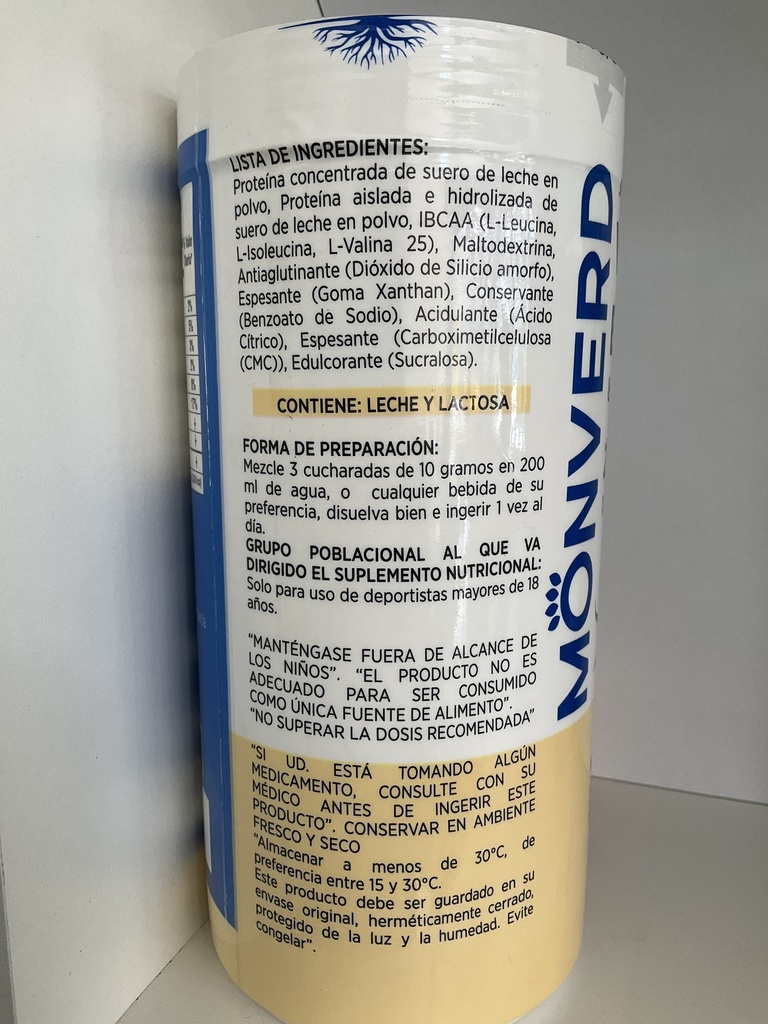 WHEY PROTEIN VAINILLA 2 LB MONVERD