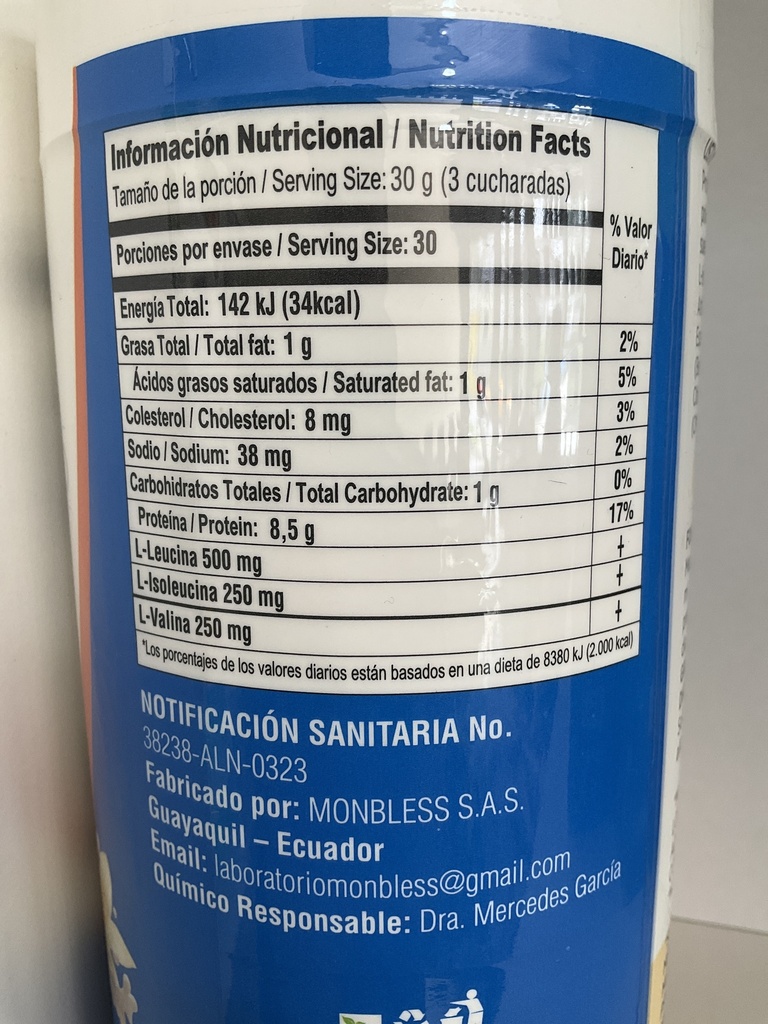 WHEY PROTEIN VAINILLA 2 LB MONVERD