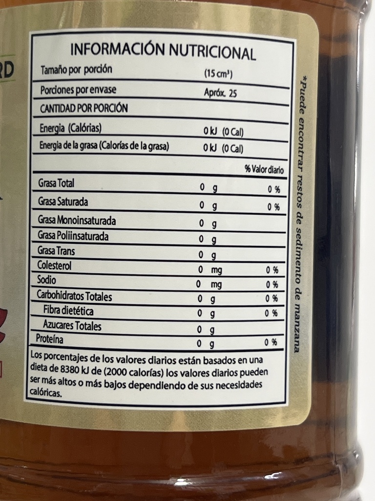 VINAGRE SIDRA DE MANZANA 500CC MONVERD