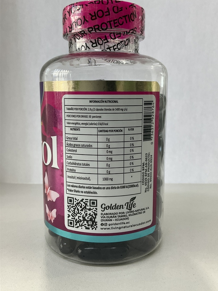 INOSITOL X 100 CAPSULAS LIVING NATURAL
