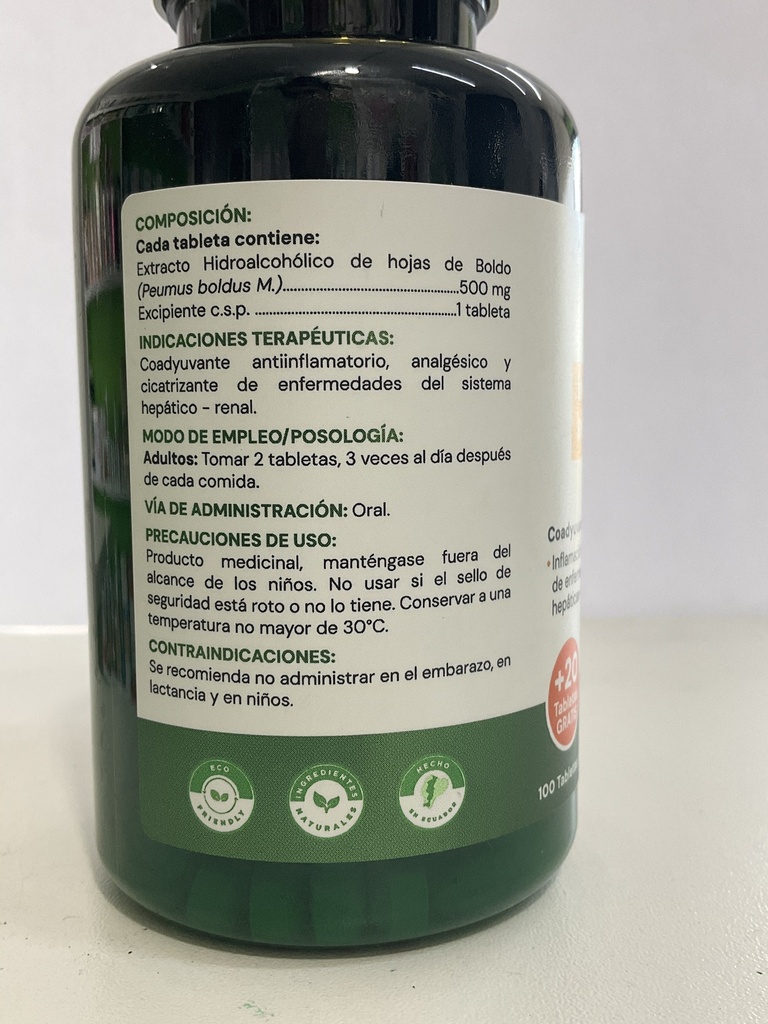 BOLDO 500 MG TAB X 120 LABMAC