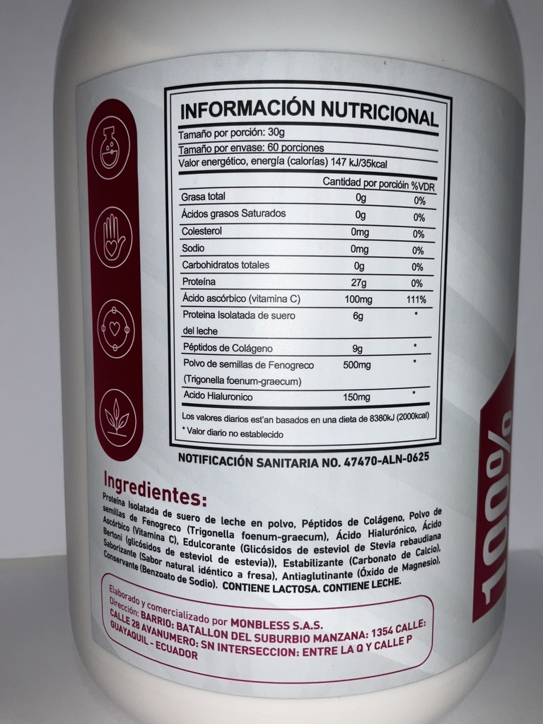 WHEY PROTEIN FEM 4 LIBRAS FRUTILLA MONVERD