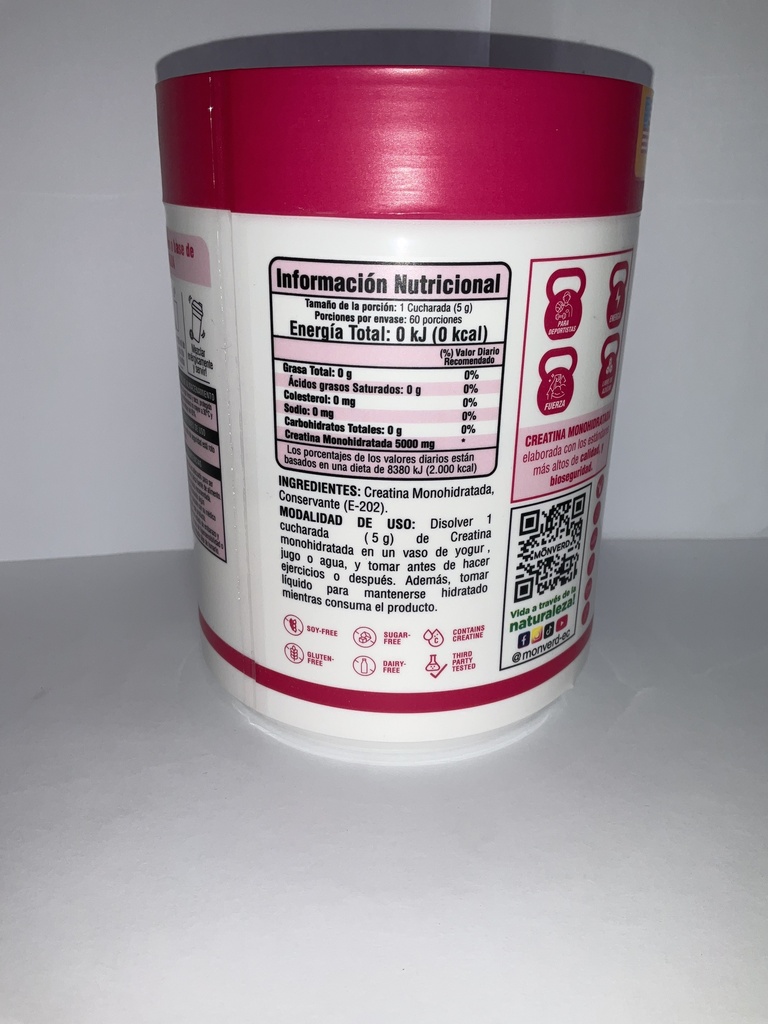 CREATINA MONOHIDRATADA FEM 300GR MONVERD