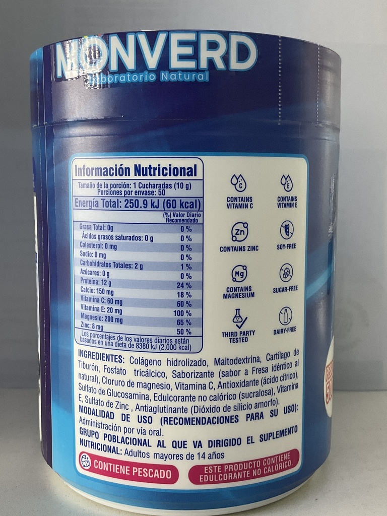 CARTILAGO DE TIBURON 500GR MONVERD 