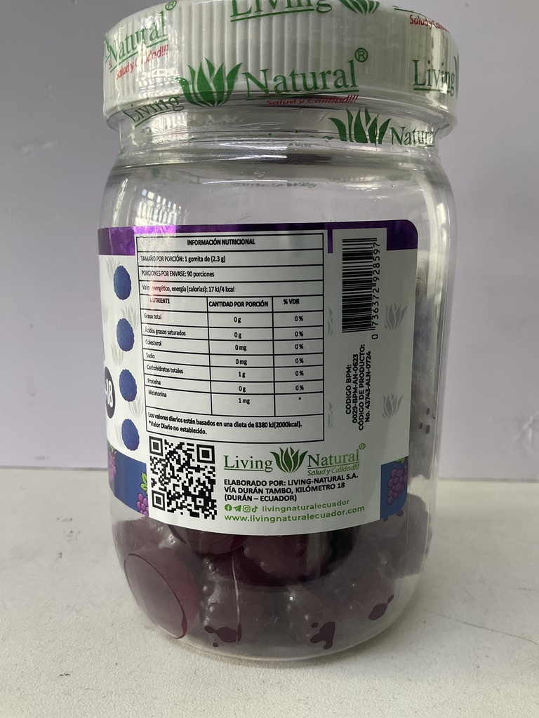 MELATONINA EN GOMITAS 90 LIVING NATURAL