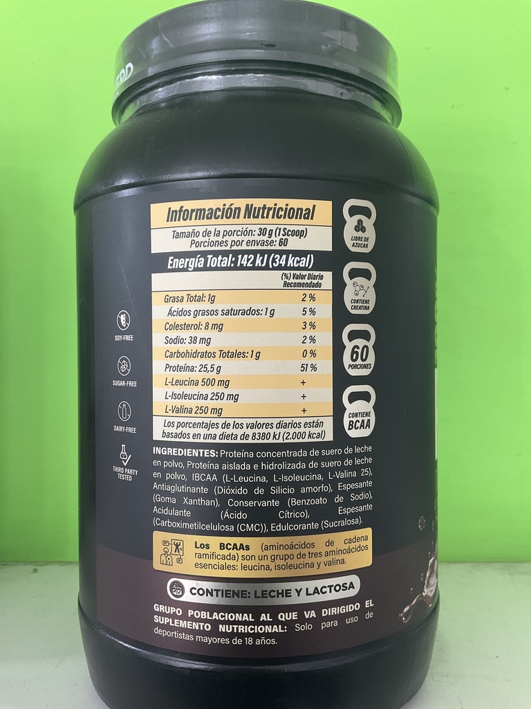 WHEY PROTEIN CHOCOLATE 4LB MONVERD