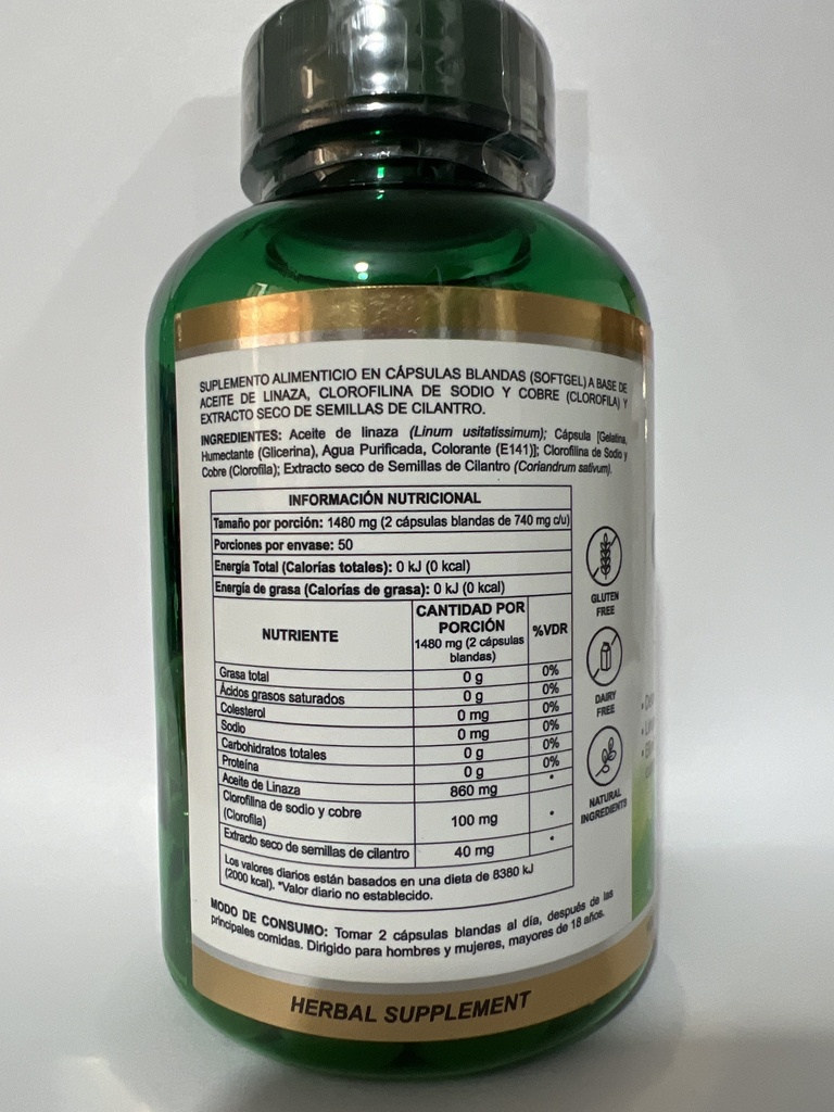 CLOROFILA MAX 740MG X 100 HERBALMAX