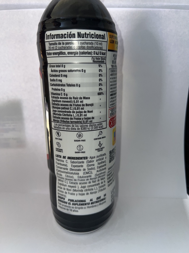 PEPA NEGRA 550 ML POTENCIADOR JARABE MONVERD