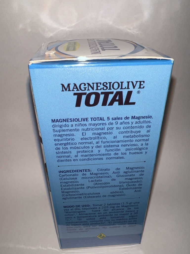 MAGNESIO LIVE TOTAL 60 TABLETAS NATURES GARDEN