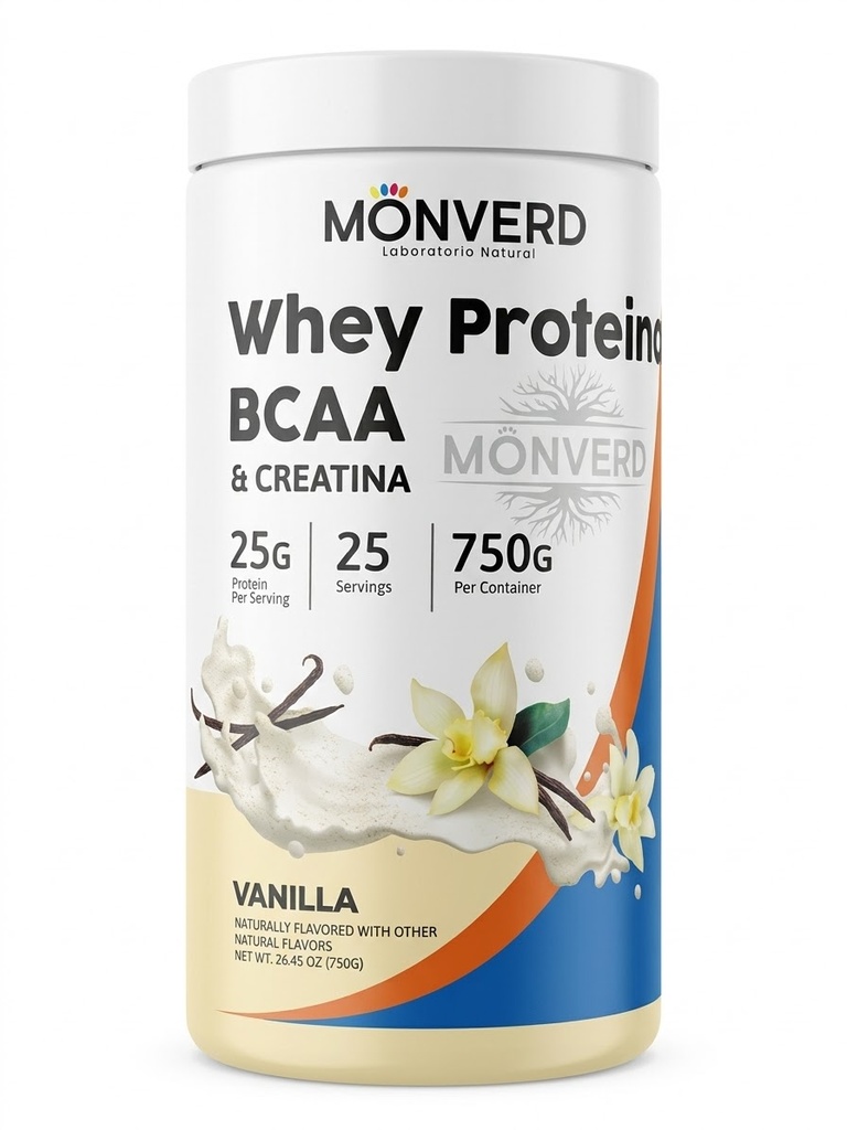 WHEY PROTEIN VAINILLA 750 GR MONVERD