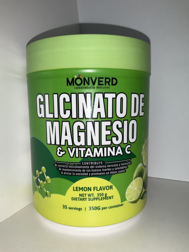 GLICINATO DE MAGNESIO + VITAMINA C 350GR MONVERD