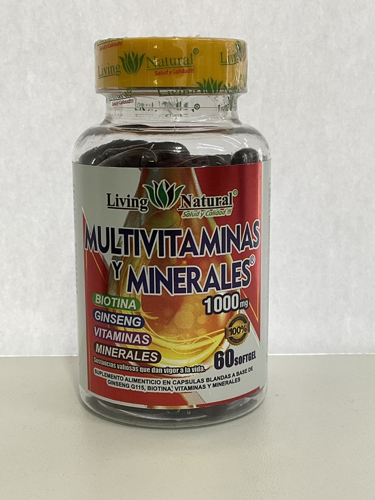MULTIVITAMINAS Y MINERALES X 60 CAPSULAS LIVING NATURAL