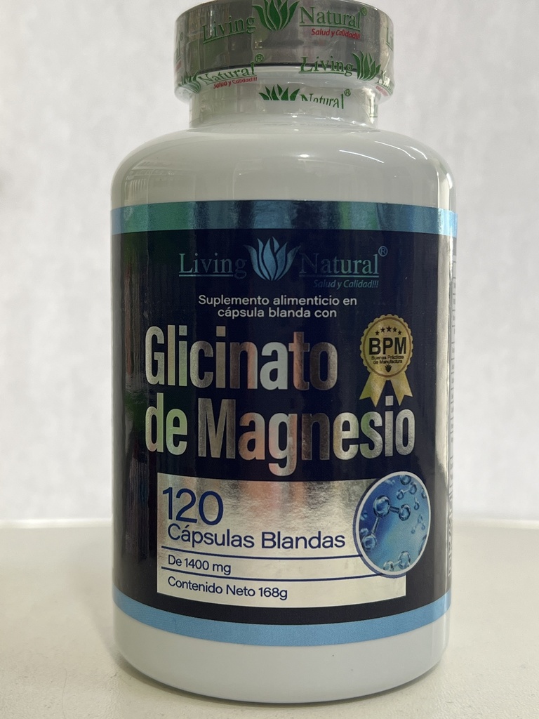 GLICINATO DE MAGNECIO 120 CAP LIVING NATURAL 