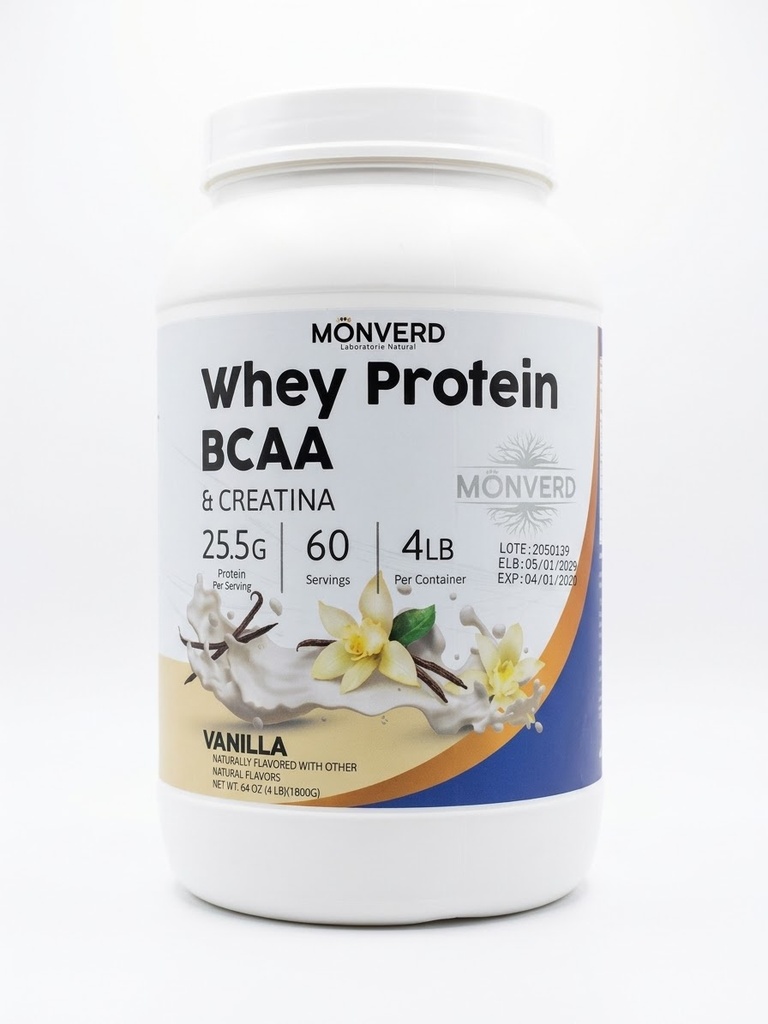 WHEY PROTEIN 4 LB VAINILLA MONVERD
