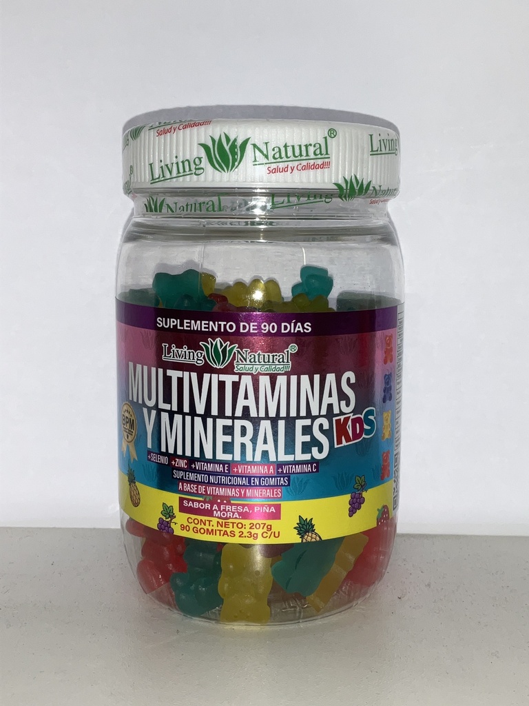 MULTIVITAMINICO GOMITAS KIDS LIVING NATURAL (90 GOMITAS)