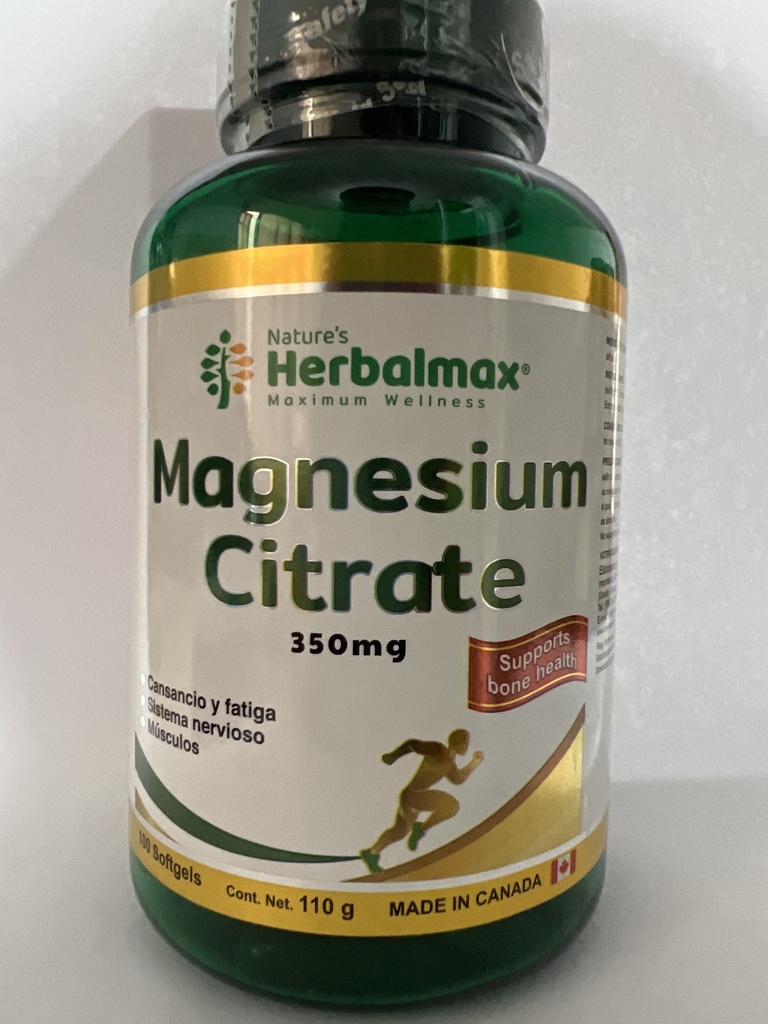 CITRATO DE MAGNESIO 1100 MG X 100 HERBALMAX