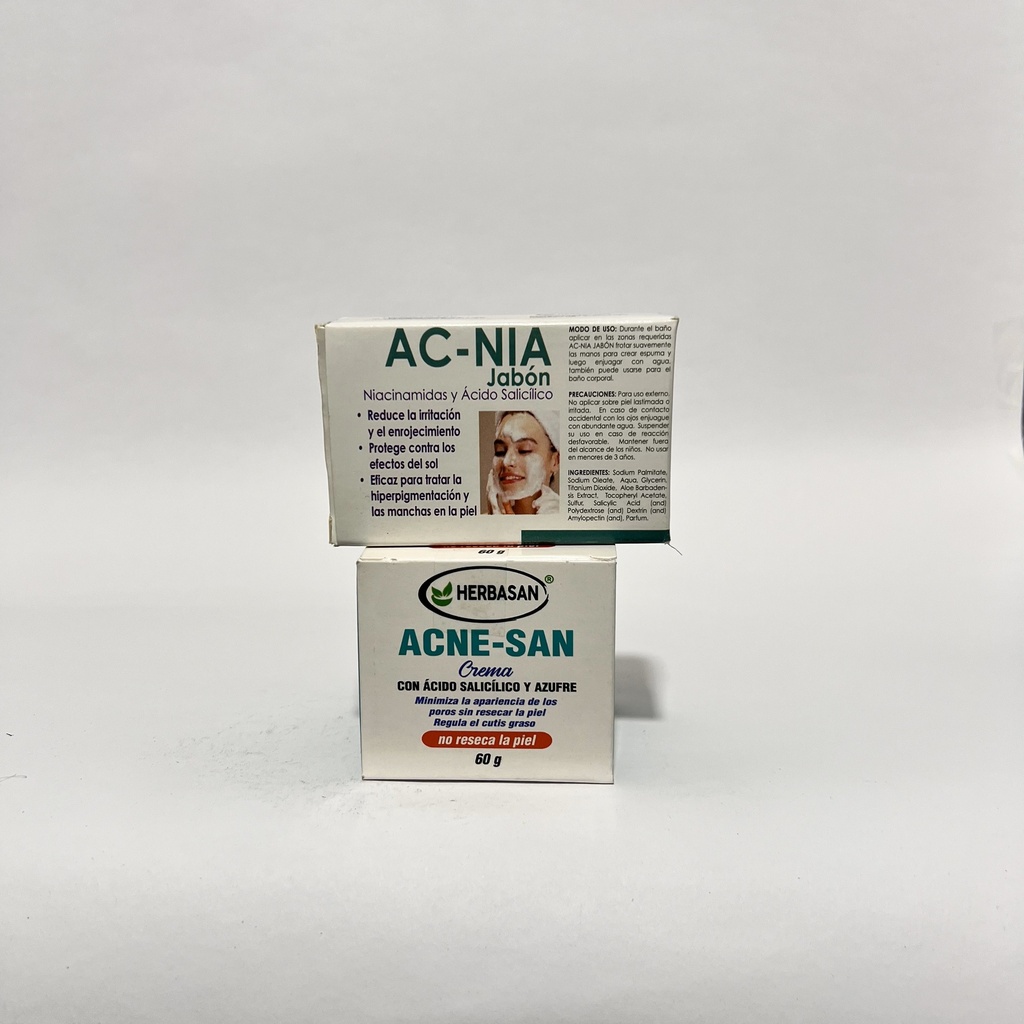 KIT ANTIACNE HERBASAN (JABON Y CREMA) 