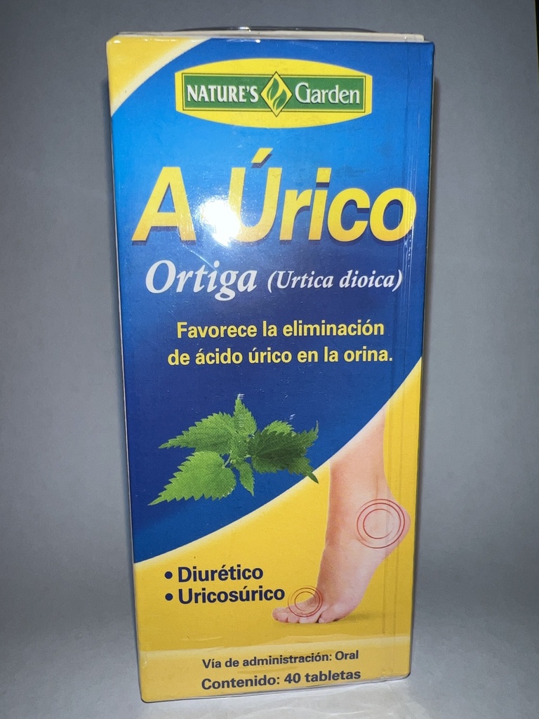 ACIDO URICO ORTIGA 40 TABLETAS NATURES GARDEN