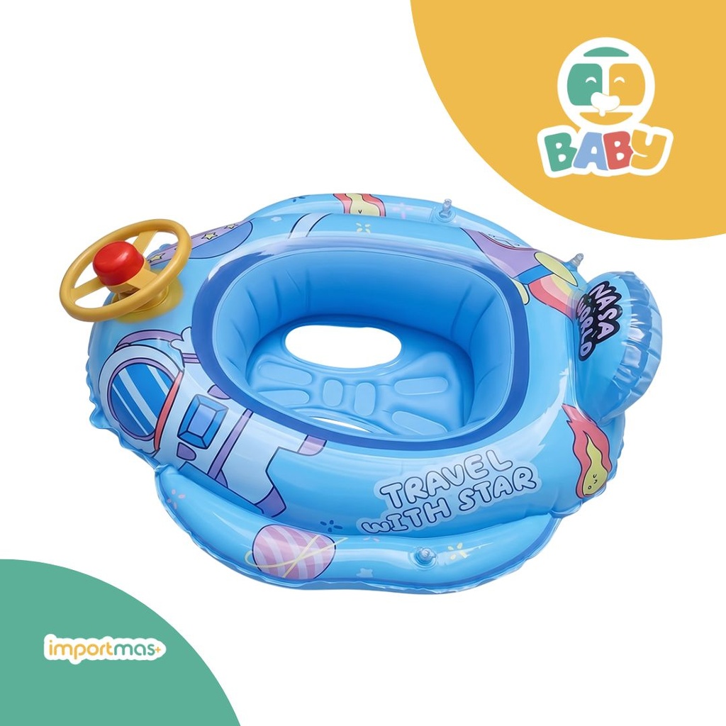 FLOTADOR CELESTE PARA PISCINA BABY
