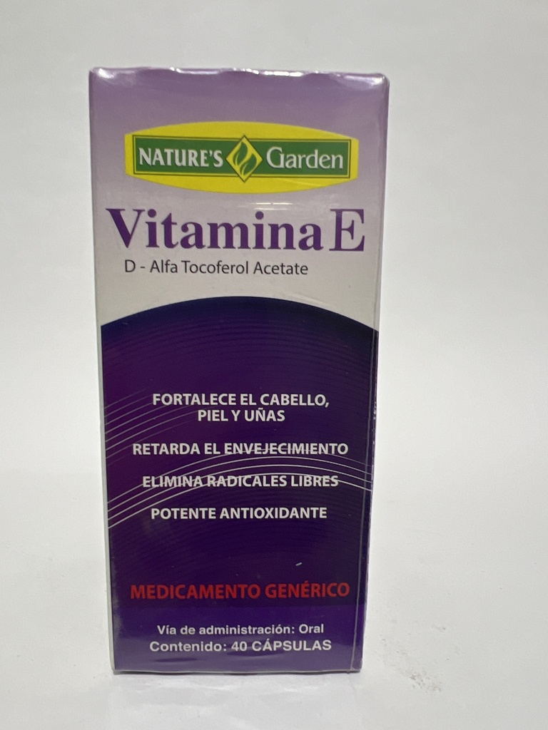 VITAMINA E 40 CAP NATURES GARDEN