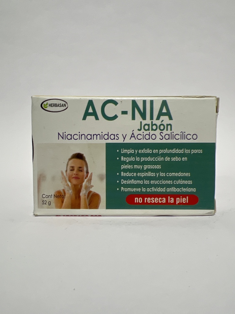 AC-NIA JABON PARA ACNE 52G HERBANASE