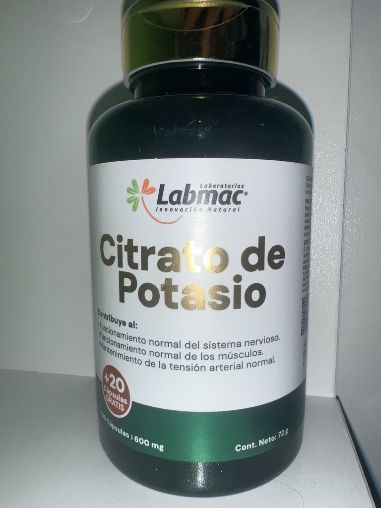 CITRATO DE POTASIO TABLETAS X 120 LABMAC 