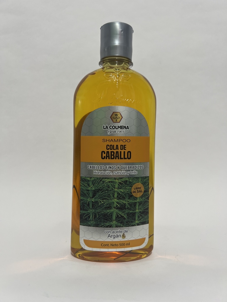 COLA DE CABALLO CON ACEITE DE ARGAN SHAMPOO 500ML  LA COLMENA