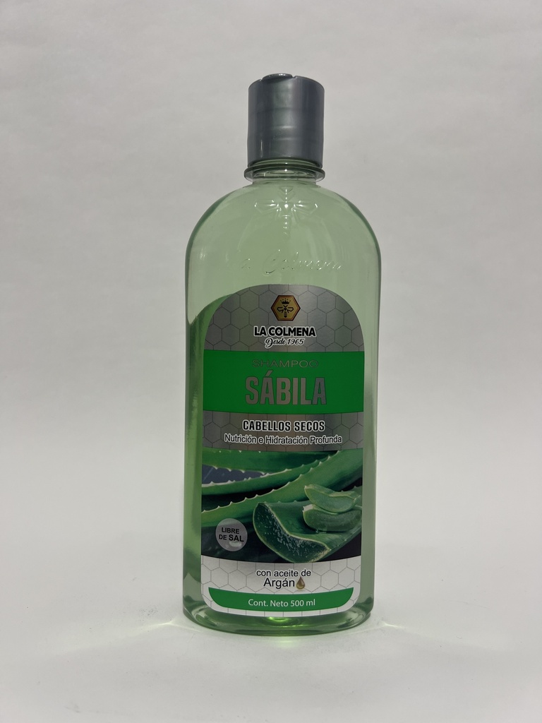 SABILA CON ACEITE DE ARGAN SHAMPOO 500 ML LA COLMENA