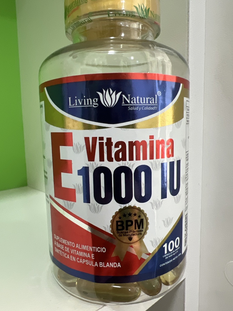VITAMINA E 1000UI  x 100 LIVING NATURAL