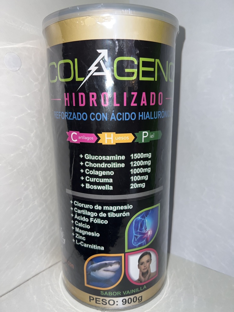 COLAGENO HIDROLIZADO NEGRO 900GR 