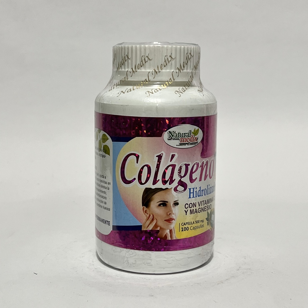 COLAGENO HIDROLIZADO CON VITAMINA C Y MAGNESIO NATURAL MEDIX