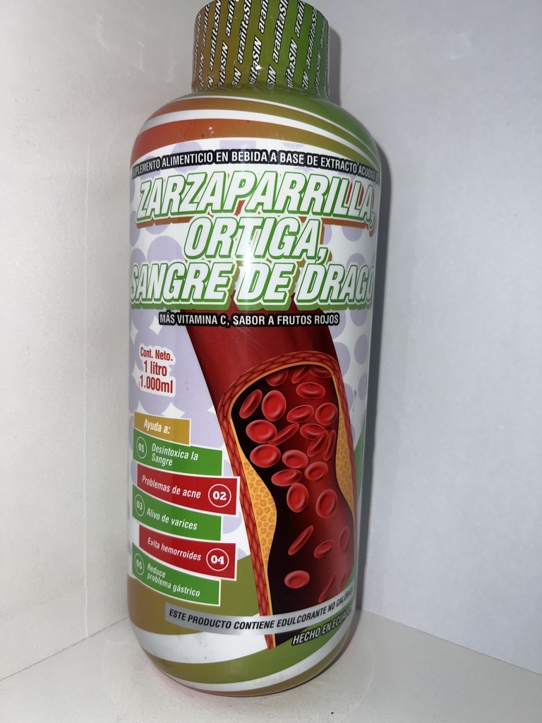 ZARZAPARRILLA ORTIGA Y SANGRE DE DRAGO 1 LITRO MONVERD