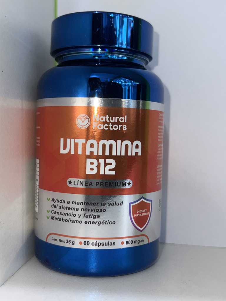 VITAMINA B12 X 60 CAPSULAS NATURAL FACTOR