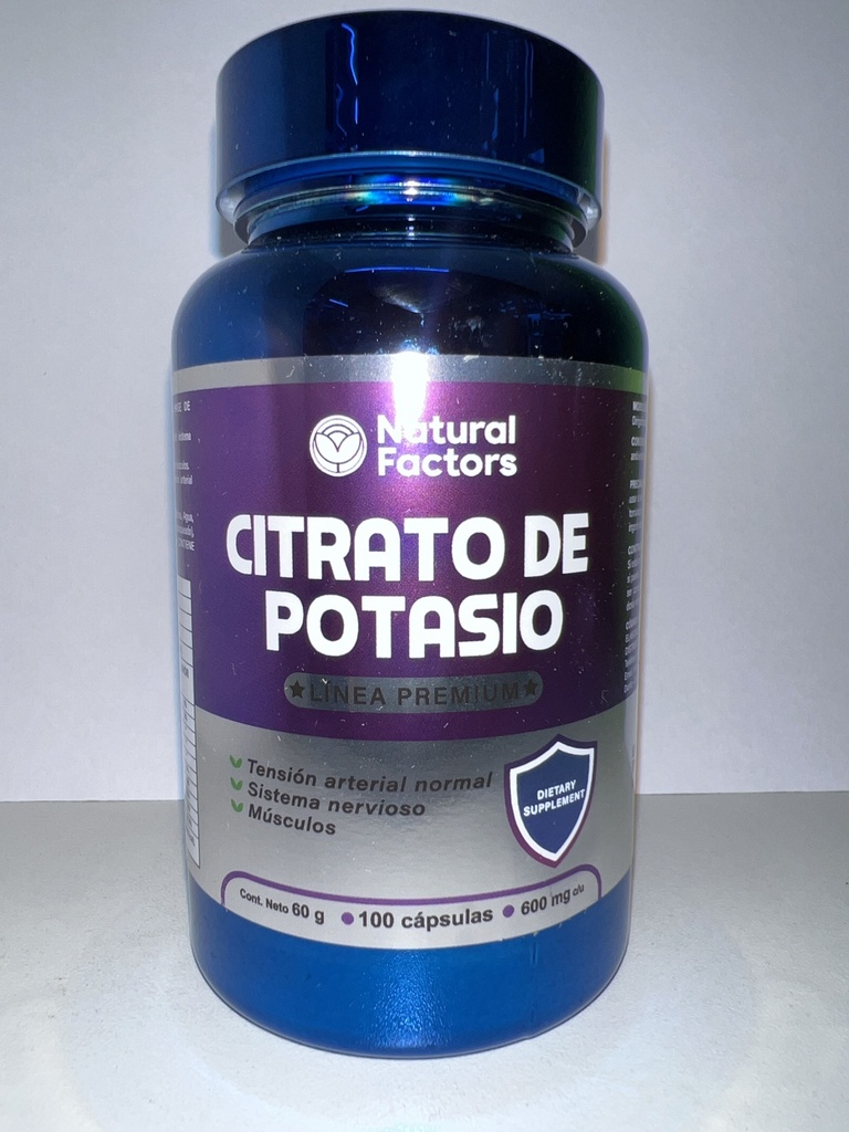 CITRATO DE POTACIO  600MG X100 NATURAL FACTOR