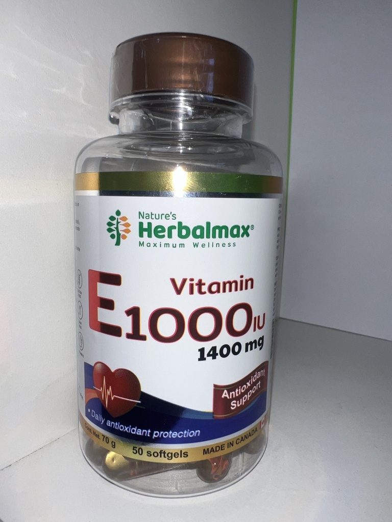 VITAMINA E 1000UL X 50 CAPSULAS HERBALMAX