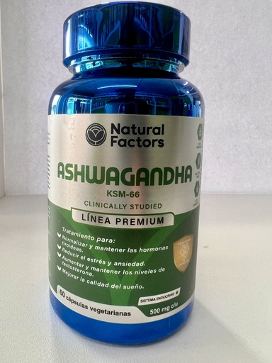 ASHWAGANDHA 60 CAP NATURAL FACTOR 