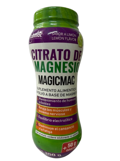 MAGICMAC CITRATO DE MAGNESIO POLVO ENVASE 400GR LABMAC