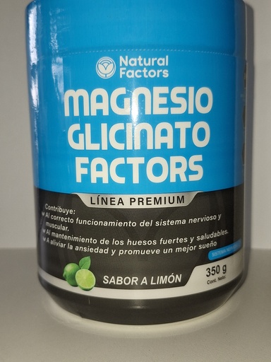 GLICINATO DE MAGNESIO POLVO 350GR NATURAL FACTOR 