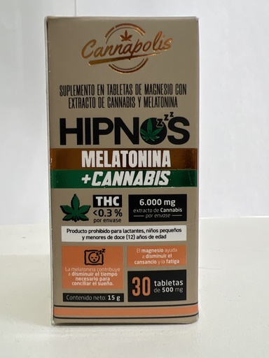 HIPNOS MELATONINA MAS CANNABIS 30 TABLETAS QUANTUM