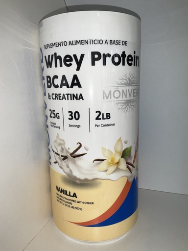 WHEY PROTEIN VAINILLA 2 LB MONVERD