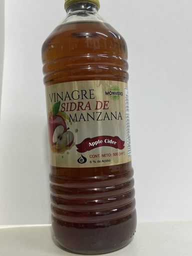 VINAGRE SIDRA DE MANZANA 500CC MONVERD