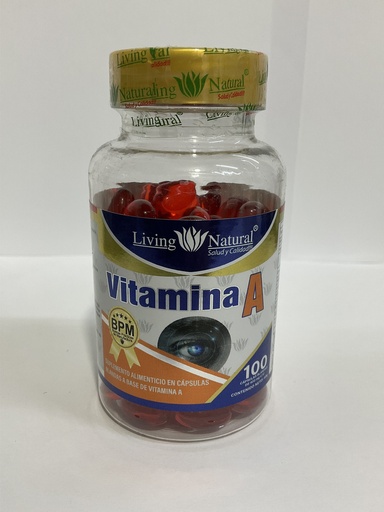 VITAMINA A 100 CAPSULAS LIVING NATURAL