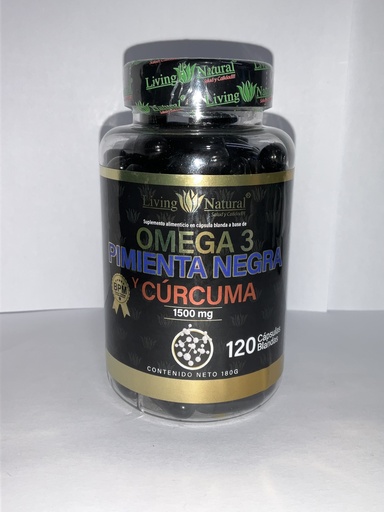 OMEGA 3 + PIMIENTA NEGRA Y CURCUMA LIVING NATURAL