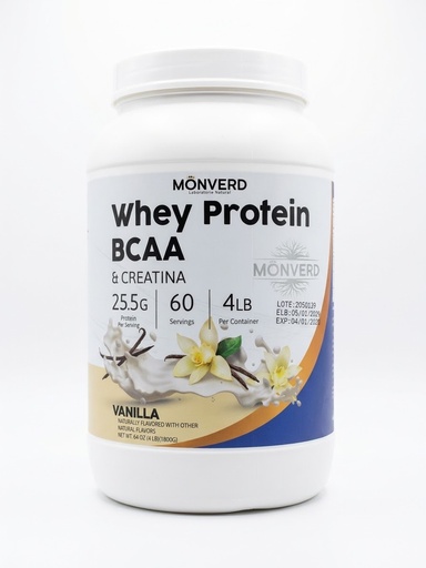 WHEY PROTEIN 4 LB VAINILLA MONVERD