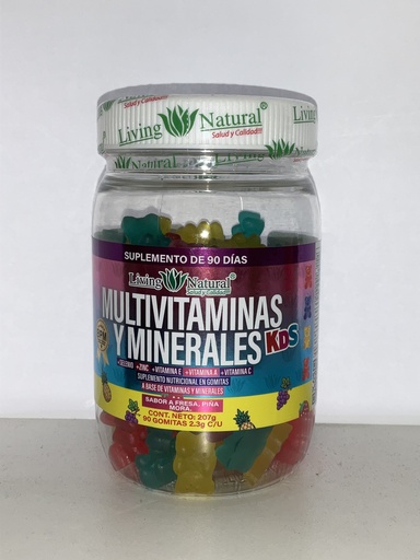 MULTIVITAMINICO GOMITAS KIDS LIVING NATURAL (90 GOMITAS)