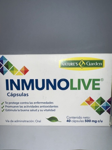 INMUNOLIVE 40 CAP NATURES GARDEN