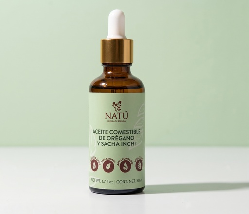 ACEITE DE OREGANO Y SACHA INCHI BOTELLA 50 ML NATU
