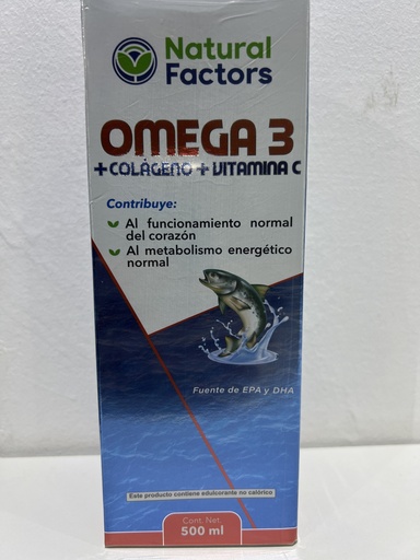 OMEGA 3 COLAGENO VITAMINA C JARABE NATURAL FACTORS